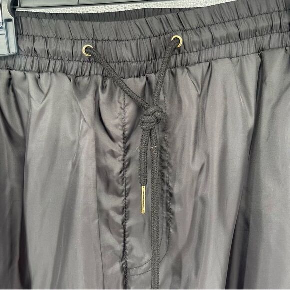 Studio Concept 23 Unisex Black Reflective Tape Y2K Drawstring Track Pants XL - Picture 14 of 16